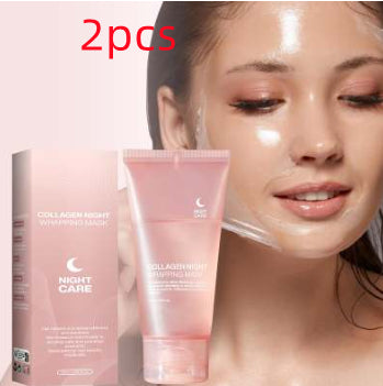 Face Night Mask Collagen Wrapping Mask Natural Ingredients Firming Elasticity & Hydration Anti-wrinkle For Skin Care